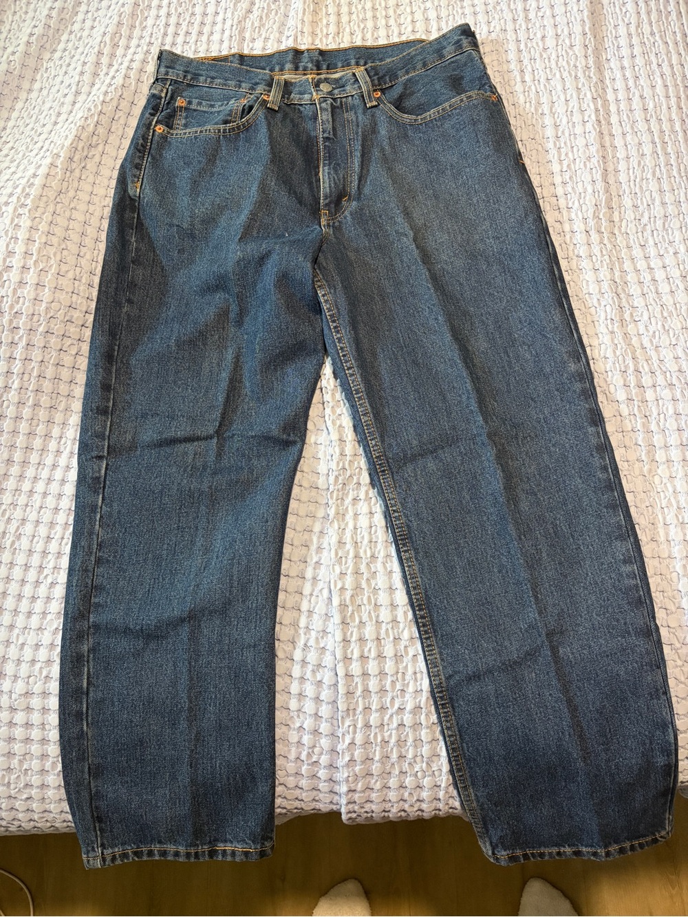 Levi's Men's Dark Blue Straight Jeans